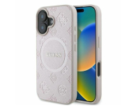 Guess Saffiano Peony Classic Logo do iPhone 16 różowy - 1279103 - zdjęcie 1